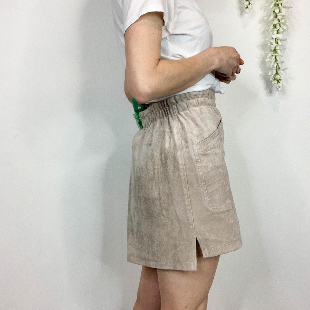 BCBGMaxAzria Mora Faux Suede Mini Skirt - Picture 2 of 7